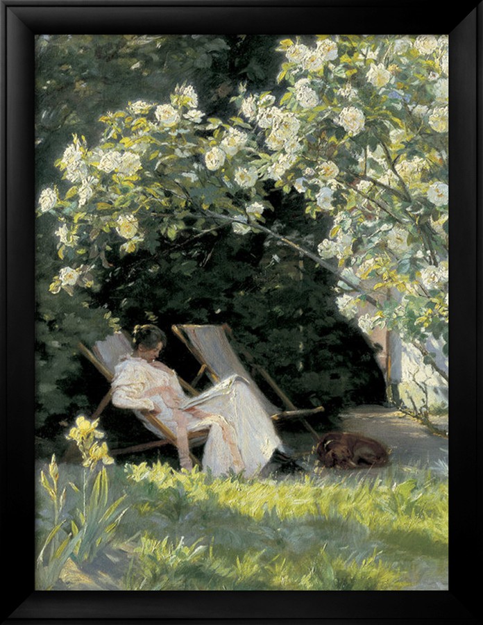 Havepartie Med Marie Kroyer - Peder Severin Kroyer Painting On Canvas